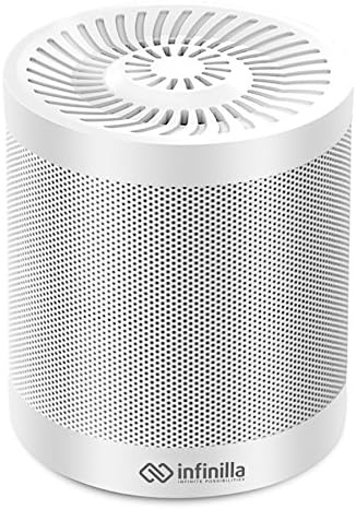 Portable Wireless Bluetooth Speaker, Infinilla 4.0 Enhanced Bass Stereo Speakers for Home and Outdoor, Built-in Microphone, FM Radio, 12 Hours Playtime (White)