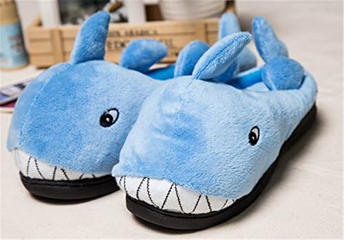 Whocos Winter Christmas Gift Cotton Lovely Whale Warm Soft Home Slippers US 8-8.5