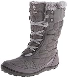 Columbia Women's Minx Mid II Omni-Heat Winter Boot, Shale/Bright Red, 7 M US