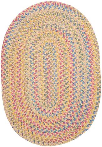 Botanical Isle Polypropylene Braided Rug, 2-Feet by 4-Feet, Banana
