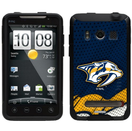 NHL Nashville Predators - Home Jersey design on HTC Evo 4G Case by OtterBox