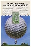 1981 Golfer Bobby Jones US Postal Service Stamp Print Ad