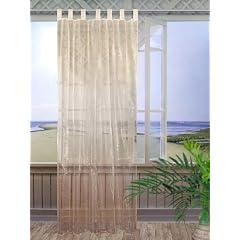 Schlaufenschal Organza 140cm x 245cm beige