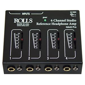 Rolls 4 Ch Headphone Amp – Rolls HA43-PRO
