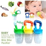 Lexitek Baby Weaning Tool Baby Feeding Tool Food Feeder Nibbler Safety Fruit Teether for Eating Fresh Fruit Vegetables Meat Choke ,Colors May Vary (L)