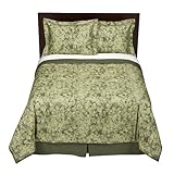 Home Green Dandelion Comforter Set - Queen