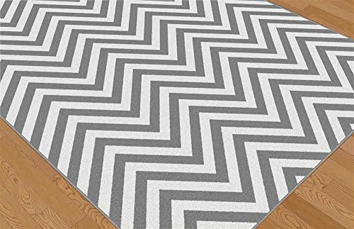 Area Rug in Gray (7 ft. 3 in. L x 5 ft. 3 in. W (20 lbs.))