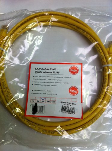 CABLING® Câble réseau Ethernet RJ 45 Cat 5e Blindé - Croisé - 2m - Qualité Premium - FTP - CAT5E -