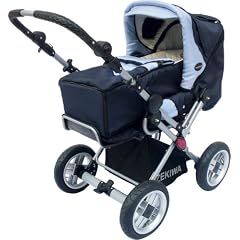 Zekiwa 453/145-02 - Kombikinderwagen ALU Cross mit Luftrad, blue