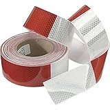 ABN 2" X 150' Trailer Conspicuity DOT Reflective Red/White Tape