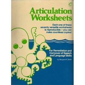 articulation worksheets