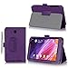 [Corner Protection] ASUS MeMo Pad 7 ME 176CX Case Cover, FYY Premium Soft Folio Leather Case for ASUS MeMo Pad 7 ME 176CX Purple (With Auto Wake/Sleep Feature)