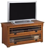 Wide-screen Tv Cbnt W/brrstr D 53w Dark Oak