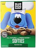 Blue Dog Bakery Natural Soft Dog Treats, Peanut Butter Flavor Softies, 10-Ounce Boxes (Pack of 6)