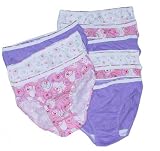 Girls' Cotton Underwear (9-Pack Assorted Print Stretch Tagless Bikinis)