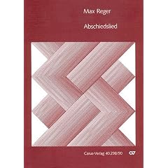 Reger: Abschiedslied. Partitur (20 St.)