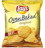 Lay's Baked Potato Crisps, Original, 1.125-Ounce Large Single Serve Bags (Pack of 64)