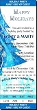 Blue Tree Holiday Party Ticket Invitation