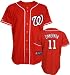Ryan Zimmerman Jersey: Adult 2010 Majestic Alternate Red Replica #11 Washington Nationals Jersey
