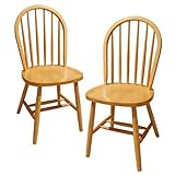 IMAGE OF Winsome Wood 89999 Windsor Set Dining Chair, Natural (2 pack)