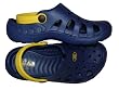 Kid's Blue with Yellow Strap Clogs