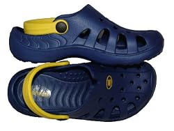 Kid's Blue with Yellow Strap Clogs