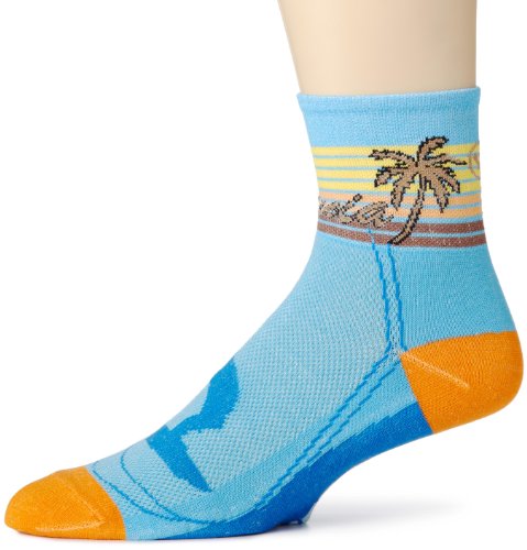 Canari Cyclewear Men's California Sock Cycling Sock (multi, Small/Medium)