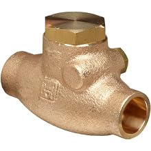 Milwaukee Valve 1509 Series Bronze Swing Check Valve, Class 125, Solder End
