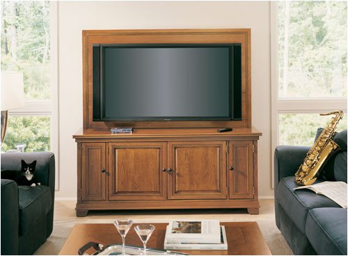 Stanley Furniture Set of: 359-1732 / 359-1752 Urban Comfort Entertainment Console and Mounting Panel