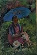 Seated Figure with Parasol