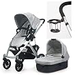 Uppababy 2010 Vista Stroller Mica Silver with a Cup Holder
