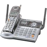 Panasonic Refurb KXTG5671S 5.8GHz Cordless Phone,Digital Answering Device, Dual Key Pad,Silver