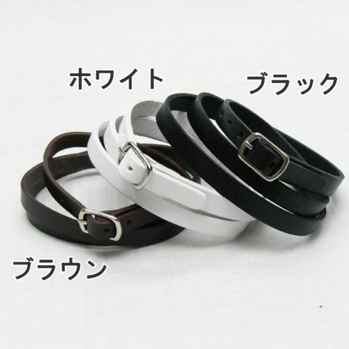3連レザーブレスレット