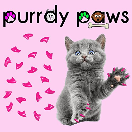 Pet Soft Nail Caps For Cat Claws LIPSTICK PINK * MEDIUM SIZE * Purrdy Paws Brand, supplies, pet, kitty\ Supply Store/Shop