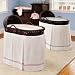 Pottery Barn Kids Bassinet & Bordered Pique Bedding