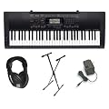 Casio CTK-3000 Premium Pack with Power Supply, Keyboard Stand and Professional Closed Cup Stereo Headphones