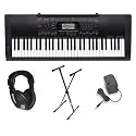 Casio CTK-3000 Premium Pack with Power Supply, Keyboard Stand and Professional Closed Cup Stereo Headphones