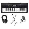 Casio CTK-3000 Premium Pack with Power Supply, Keyboard Stand and Professional Closed Cup Stereo Headphones