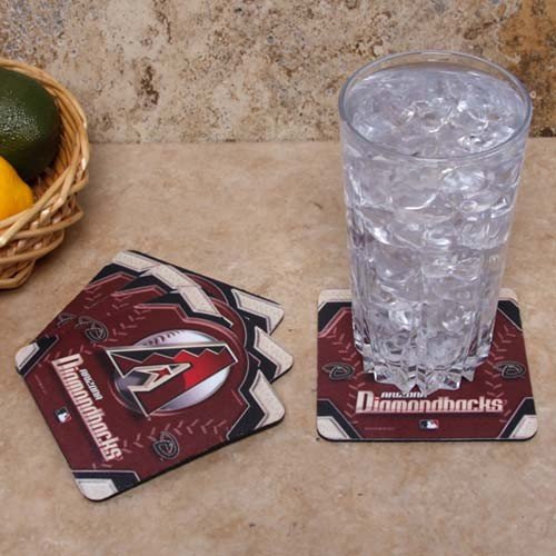 Arizona Diamondbacks 4-Pack Sublimated Logo Neoprene Coaster Set