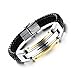 Mens Jewelry Fashion Solid Stainless Steel Cross Braide Leather Bracelets Cuff Bangle Wrist Band Blacelet