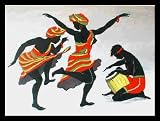 Romeo Downer (Ebony Dancers) Black Wood-Mounted Art Poster Print - 24 X 36