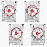 Review Great American Products  / Boston Red Sox 4 Piece Square Shot Glass Set
