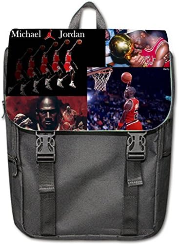 HEADJI Special Custom michael jordan Casual Shoulders Backpack Black