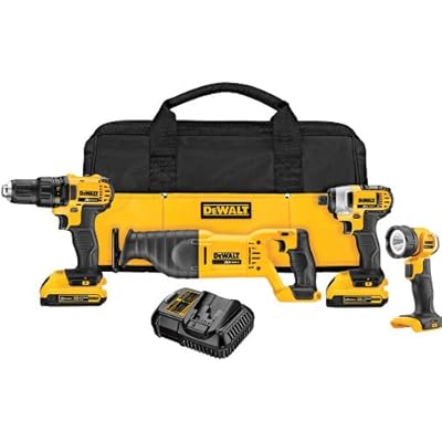 DEWALT 4-Tool 20-Volt Brushed Motor Cordless Combo Kit DCK420D2