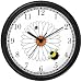 Bee & Ladybug or Lady Bug on Daisy Flower - Bee or Bumblebee - JP Wall Clock by WatchBuddy Timepieces (White Frame)