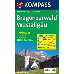 Bregenzerwald, Westallg�u: Wandern / Rad / Skitouren. Mit Panorama. GPS-geeignet. 1:50.000