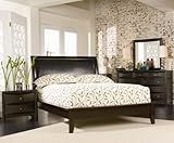 Cappuccino Platform 4PC King Size Bedroom Group