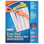 Avery High Visibility Label - 1.66" Diameter - 24/Sheet - Permanent - 600 / Pack - White
