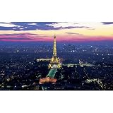 (99x164) Paris Lights Eiffel Tower Huge Wall Mural Art Print Poster