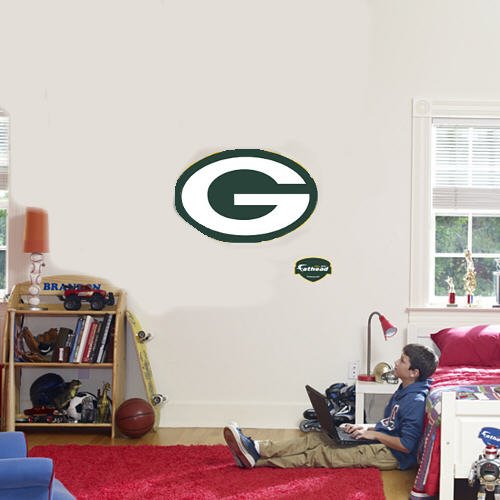 Green Bay Packers FATHEAD Official Team Logo NFL Wall Graphic 26